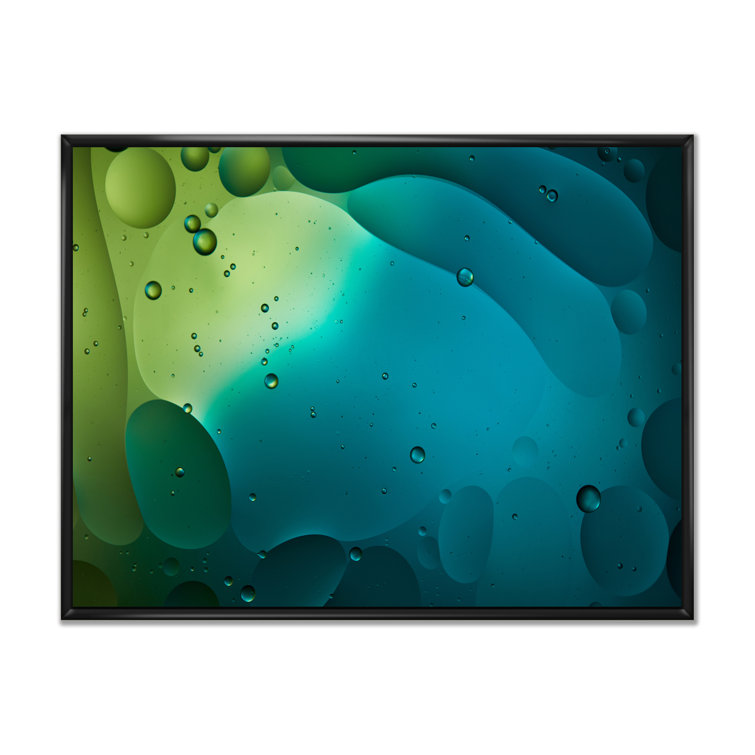 Wrought Studio Green Ink Mixed Under Water II Modern Canvas Wall Art